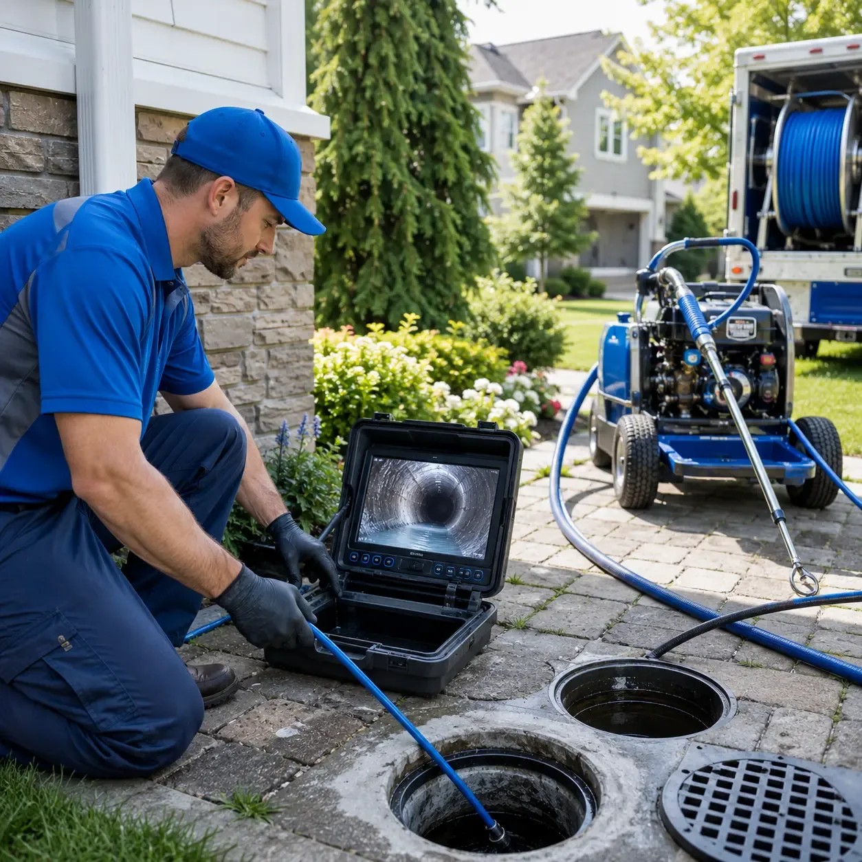 Outdoor drain cleaning professionals serving Clever, MO